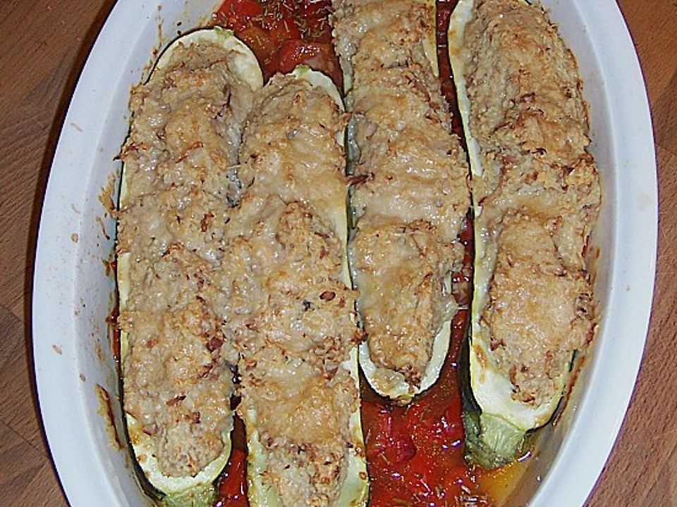 Zucchini mit Thunfisch - Couscous Füllung von zuzi | Chefkoch
