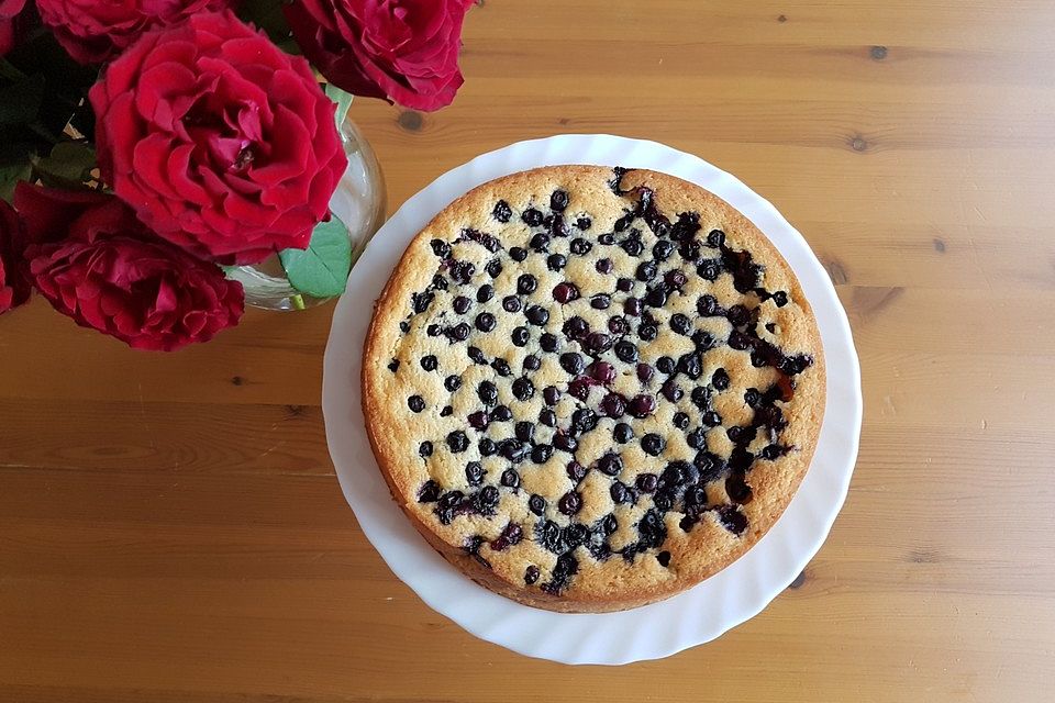 Veganer Heidelbeer-Kuchen à la Mäusle