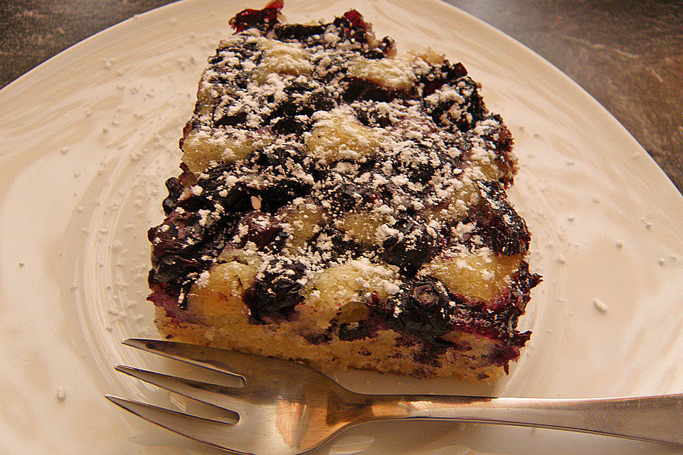 Veganer Heidelbeer-Kuchen à la Mäusle