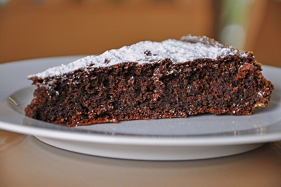 Dunkler Kürbiskernkuchen