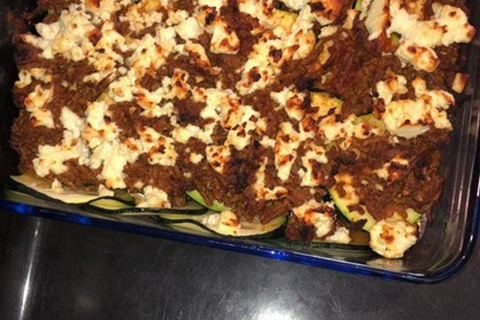 Griechischer Zucchini-Auflauf mit Feta