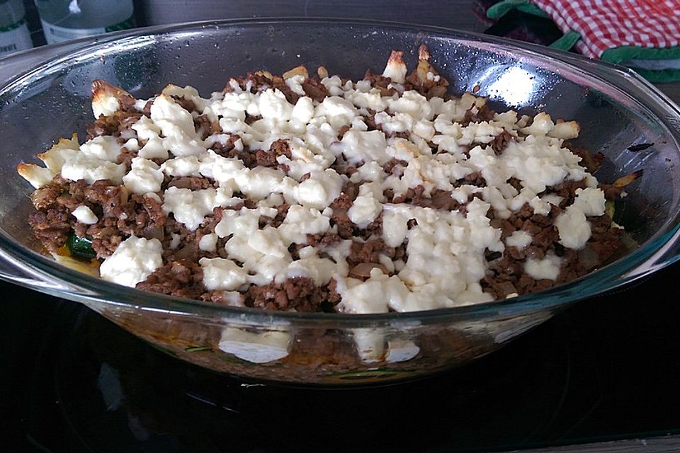 Griechischer Zucchini-Auflauf mit Feta