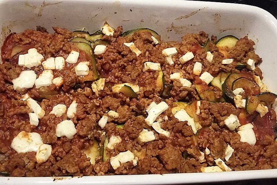 Griechischer Zucchini-Auflauf mit Feta