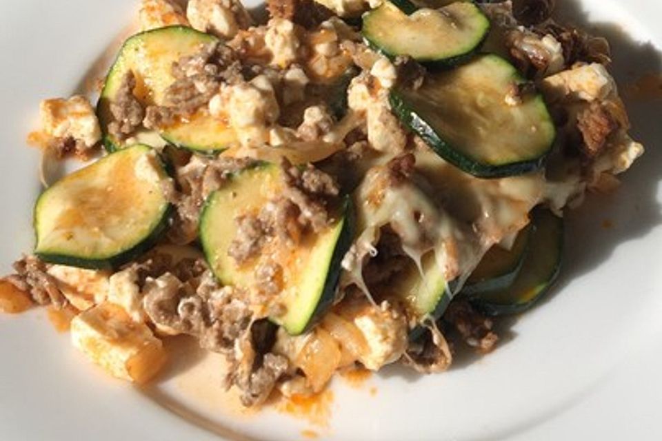 Griechischer Zucchini-Auflauf mit Feta