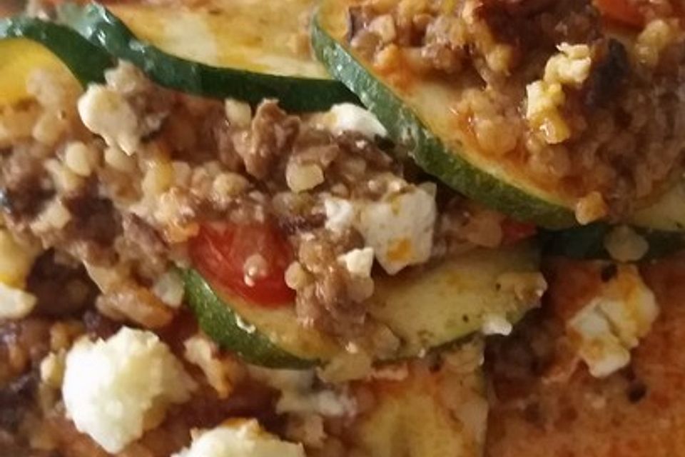 Griechischer Zucchini-Auflauf mit Feta