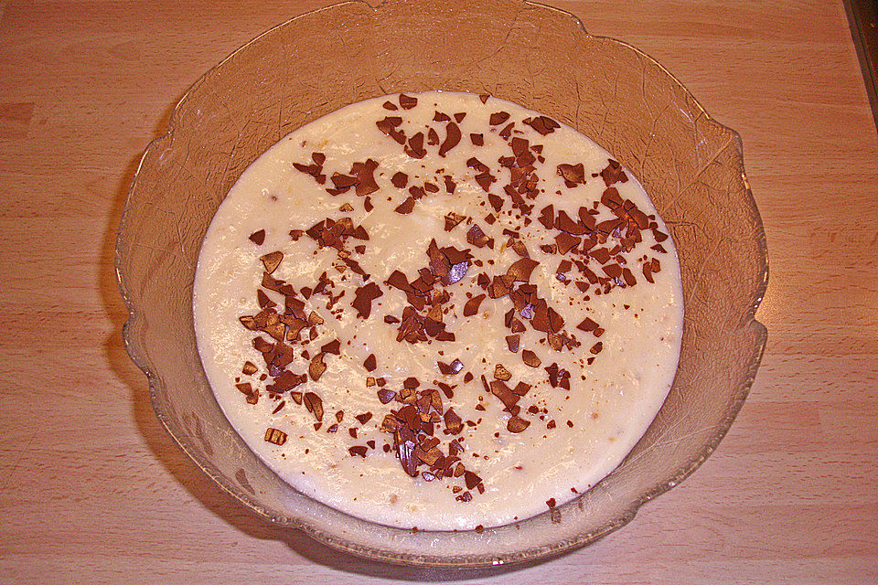 Weißer Schokoladen-Kokos Pudding