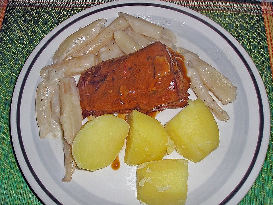 Mosterbraten mit Bergmannsspargel von thomas1| Chefkoch
