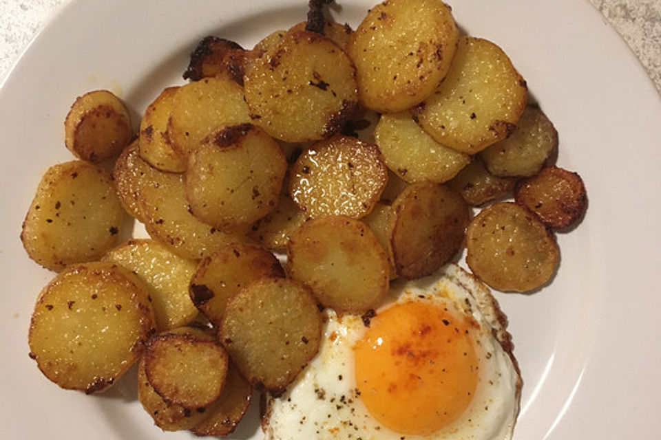 Bratkartoffeln - innen weich, außen sehr knusprig