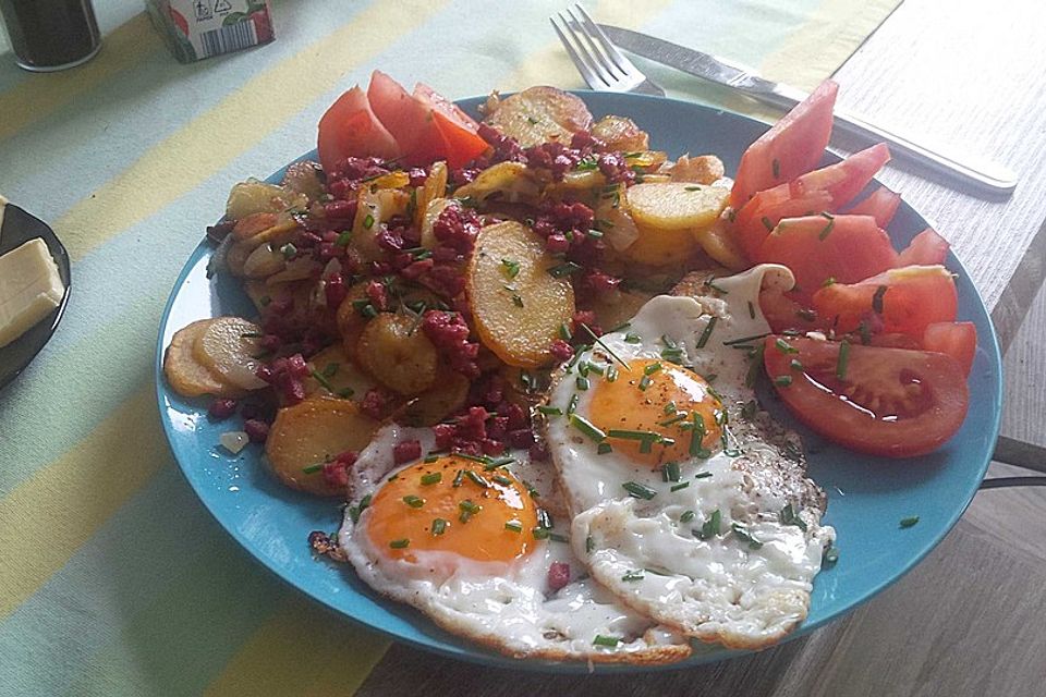 Bratkartoffeln - innen weich, außen sehr knusprig