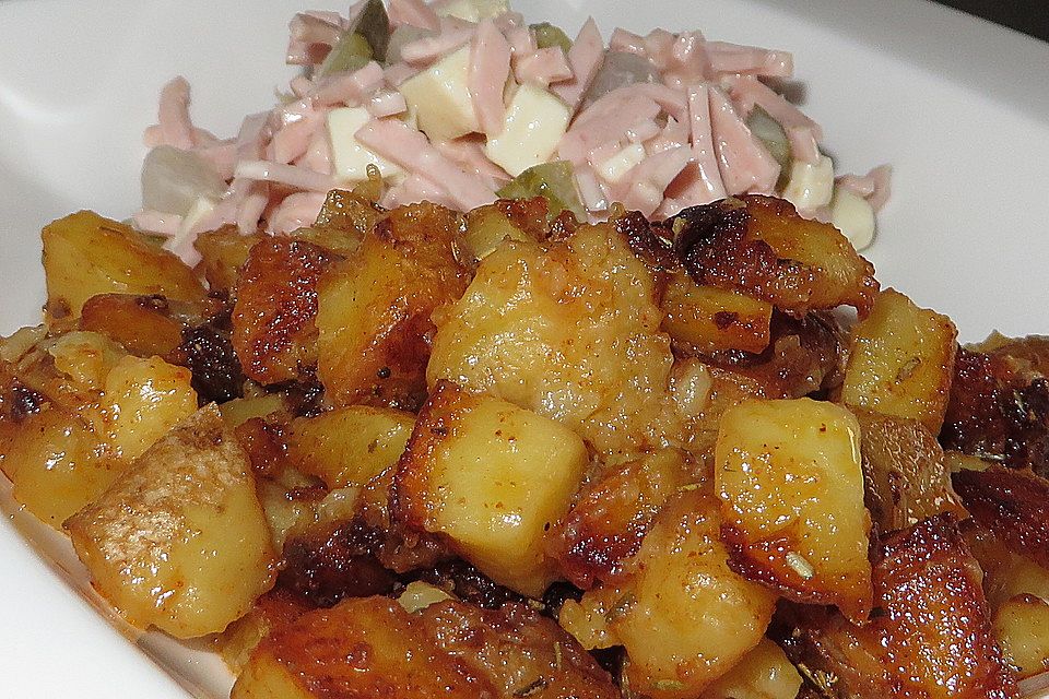 Bratkartoffeln - innen weich, außen sehr knusprig