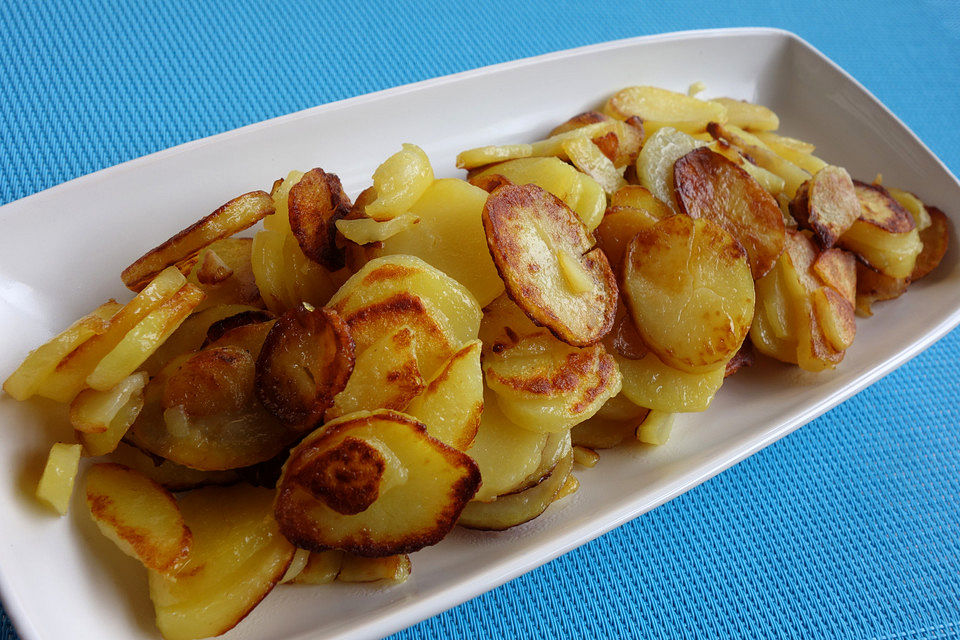 Bratkartoffeln - innen weich, außen sehr knusprig