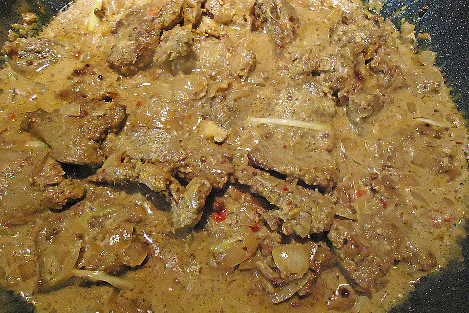 Rinderfilet in Kokossauce