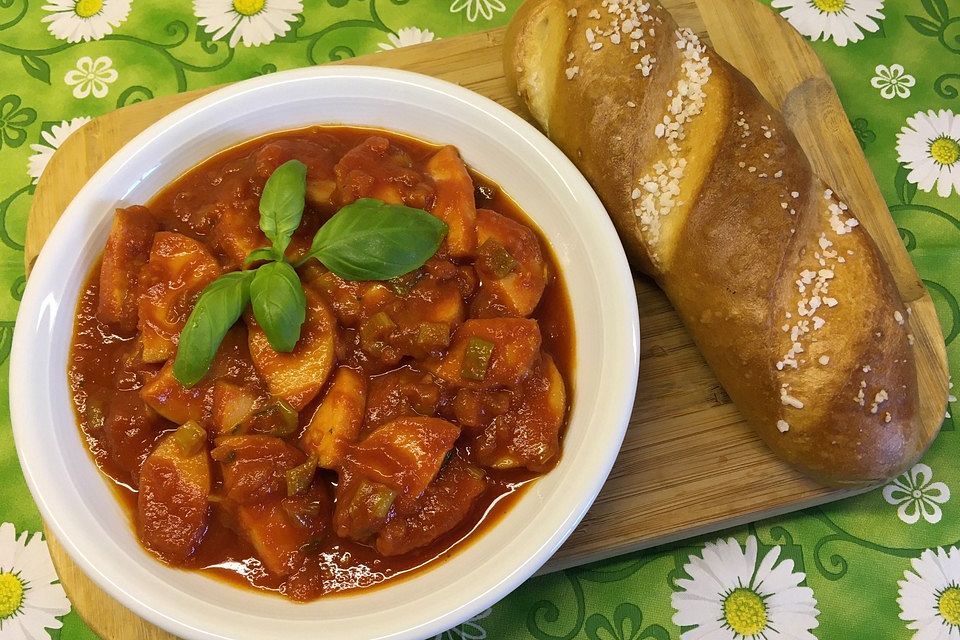 Curry-Wurst-Pfanne à la Mäusle