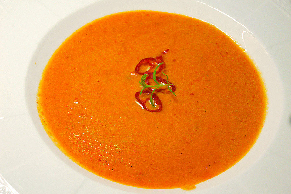 Paprika-Ricotta-Suppe