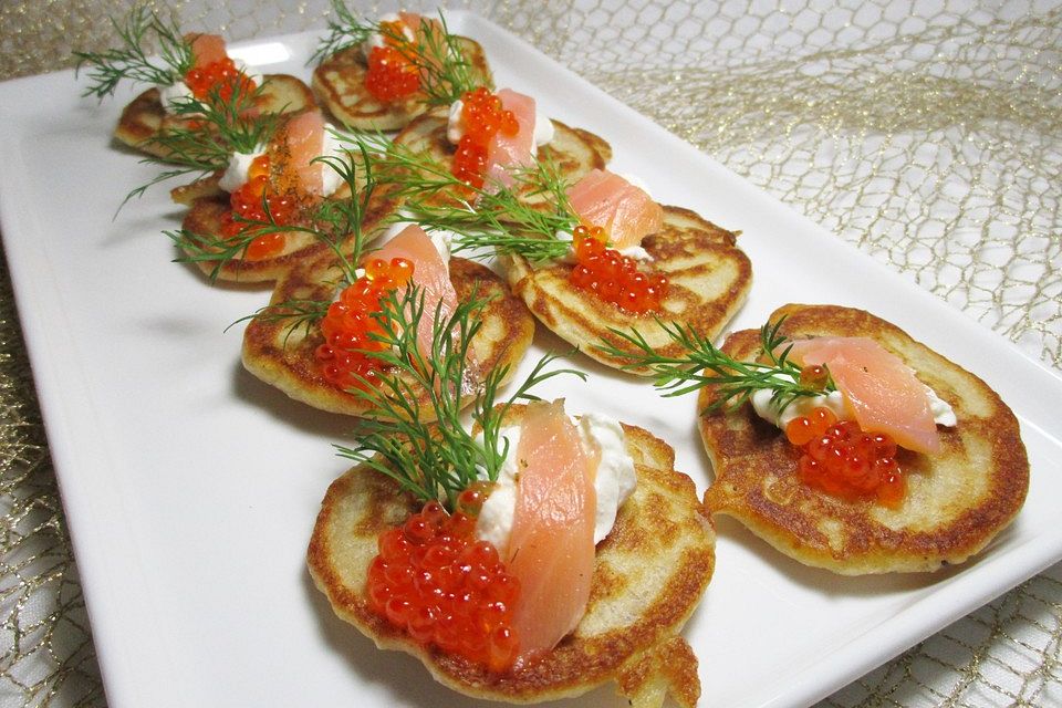 Blinis mit Räucherlachs