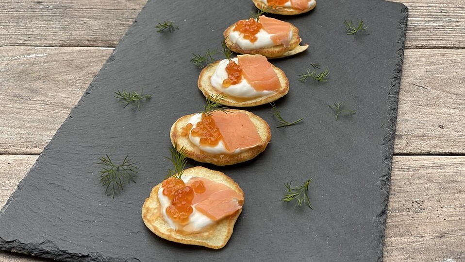 Blinis mit Räucherlachs von _Christina_ Blinis mit Räucherlachs von _Christina_