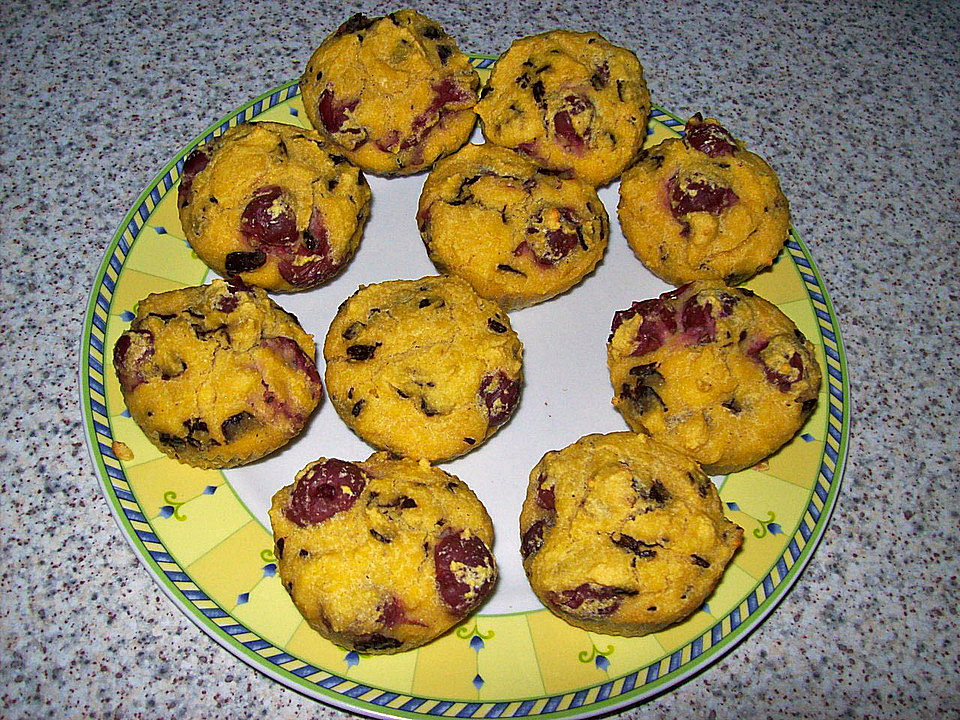 Muffins Mit Süß Oder Sauerkirschen — Rezepte Suchen