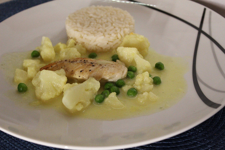 Hähnchenfilet mit Blumenkohlcurry