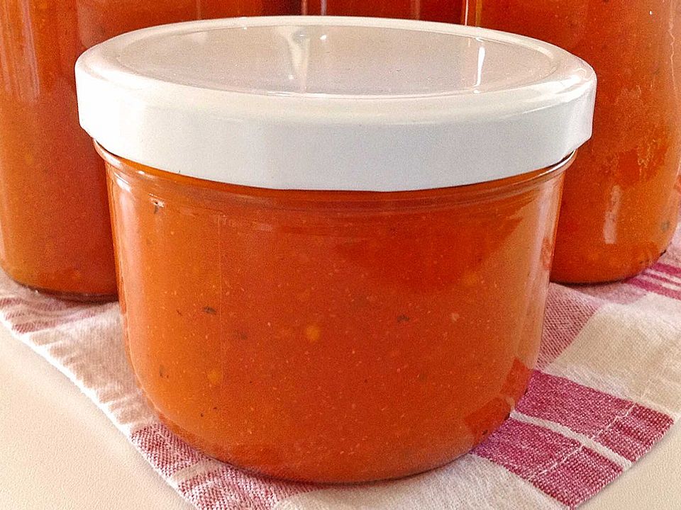 Italienische Tomatensauce für den Vorrat von kleinehobbits | Chefkoch