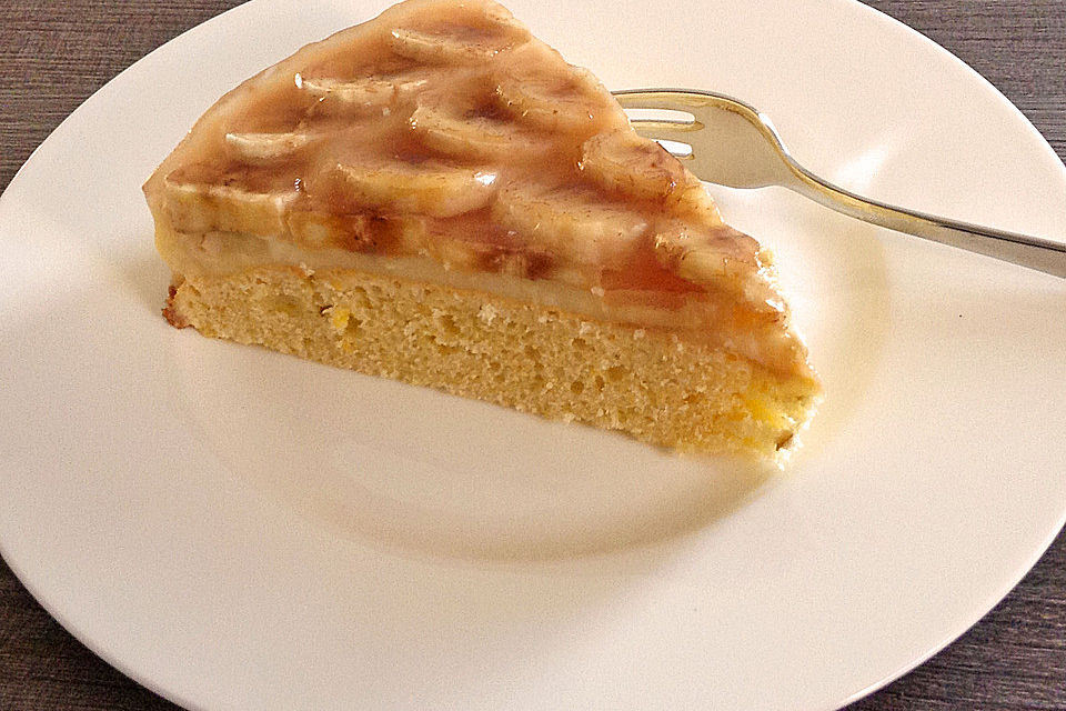 Bananen-Pudding-Kuchen