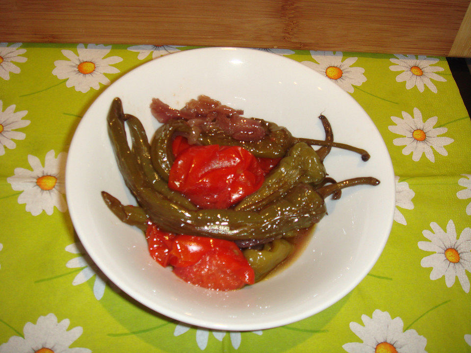 Paprikagemüse mit Tomaten und Zwiebeln von carin | Chefkoch