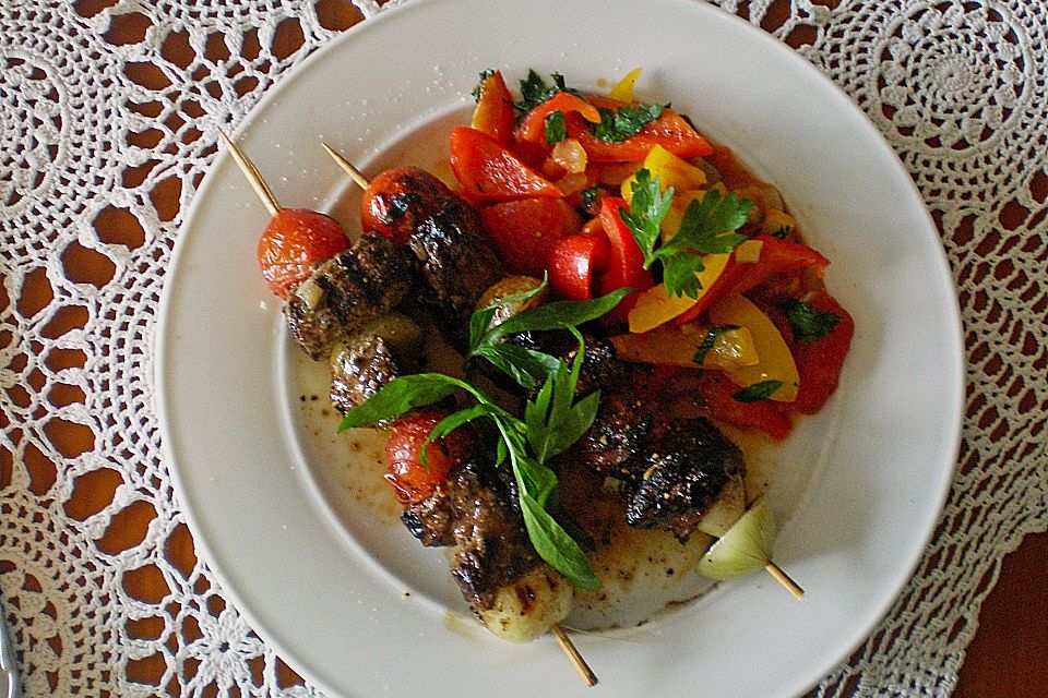 Paprikagemüse mit Tomaten und Zwiebeln