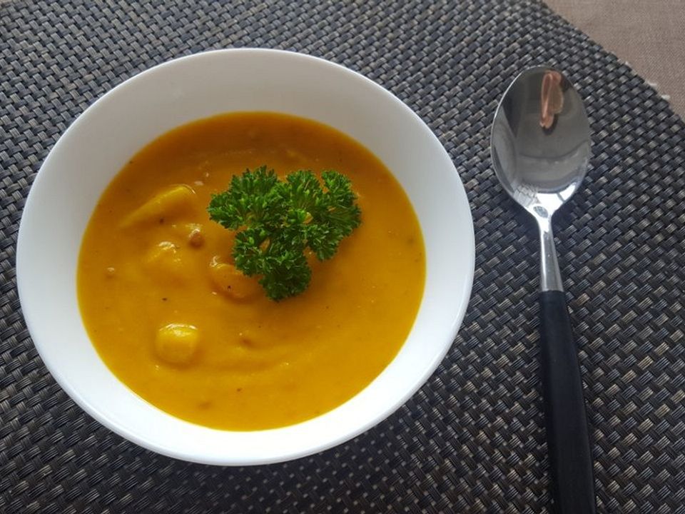 Kürbissuppe mit gebratenem Speck von Chefkoch-Martin| Chefkoch