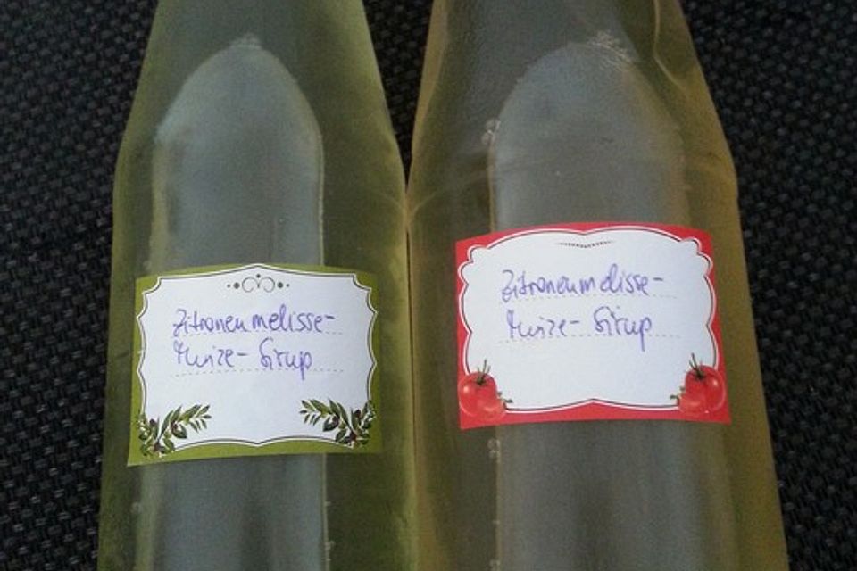 Minze-Zitronenmelisse-Sirup