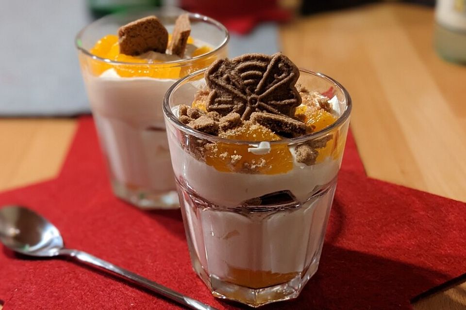 Spekulatius-Mandarinen-Quark-Creme