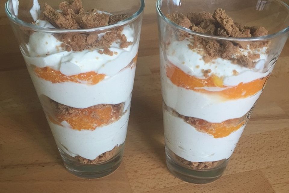 Spekulatius-Mandarinen-Quark-Creme