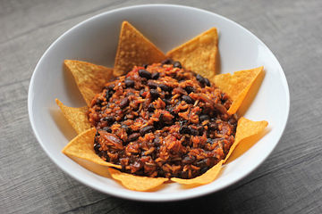 Chili Mit Schwarzen Bohnen Und Braunem Reis Aus Dem Slowcooker Von Abacusteam Chefkoch