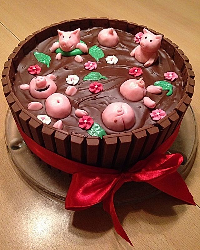 Schweinchen-Matsch Torte