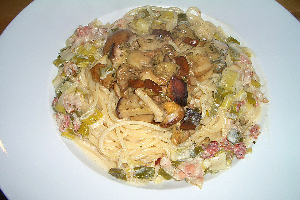 Spaghetti mit Steinpilzen Spaghetti mit Steinpilzen