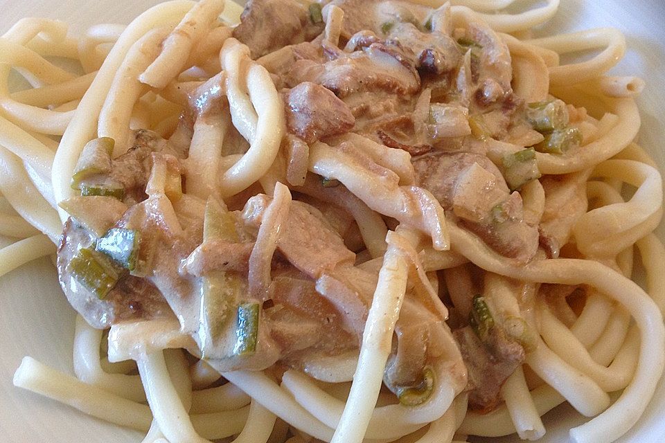 Spaghetti mit Steinpilzen Spaghetti mit Steinpilzen