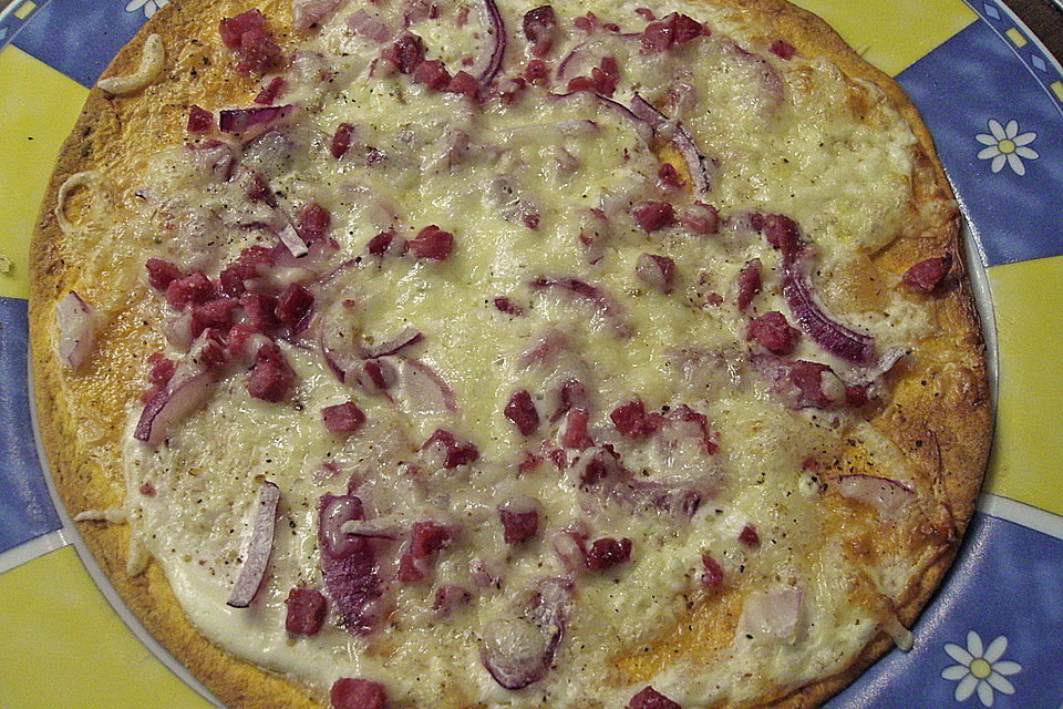 Superschneller Flammkuchen