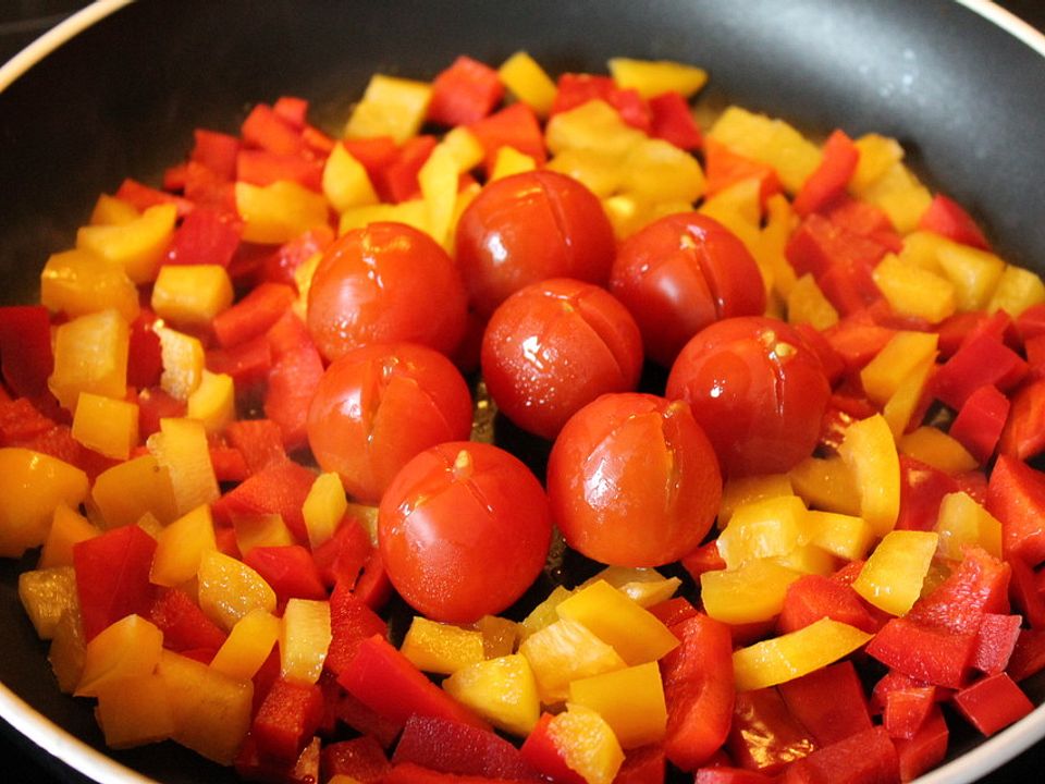 Paprika-Pfanne mit Tomaten von smileygirl5678| Chefkoch