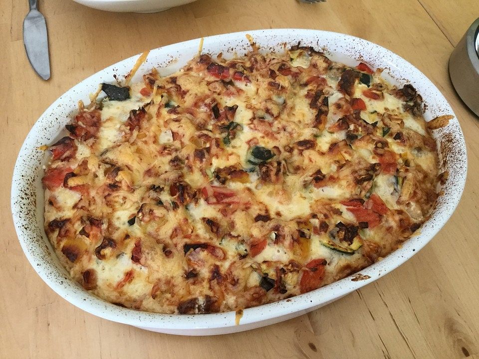 Feta-Zucchini-Auflauf, wenn es schnell gehen muss von Stefani1| Chefkoch