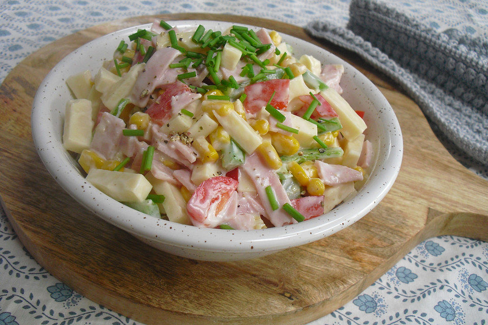 Mais-Käse-Salat