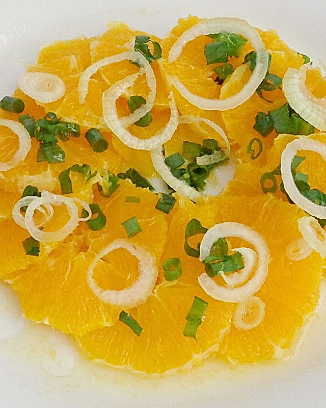 Orangen - Zwiebel - Salat