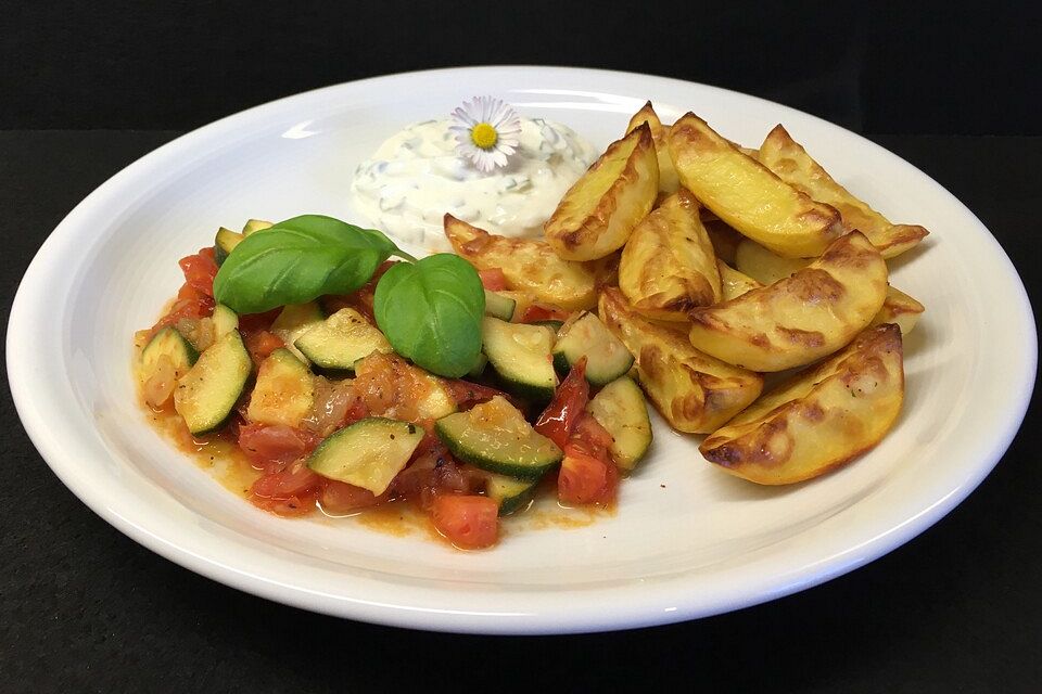 Tomaten-Zucchini-Schmorgemüse