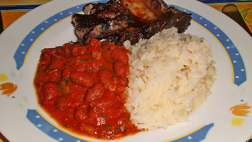 Bohnen in Tomatensauce auf portugiesische Art von bienemaya Bohnen in Tomatensauce auf portugiesische Art von bienemaya