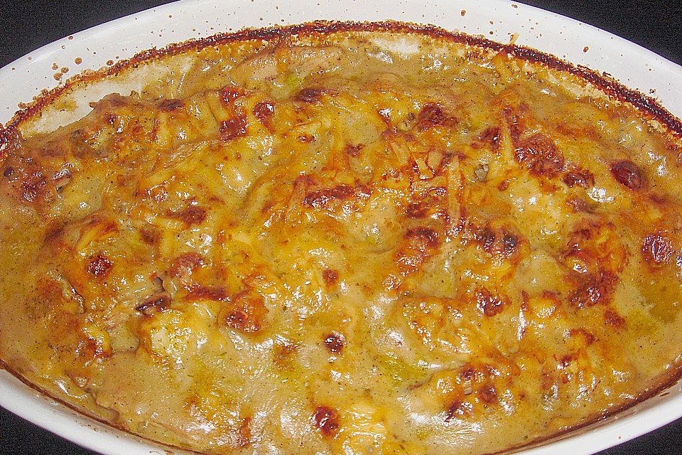 Kartoffel - Hähnchen Gratin