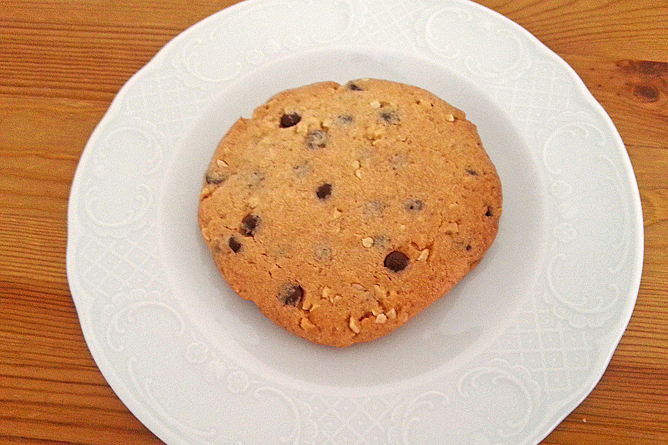 Schoko-Cookies mit Mandeln