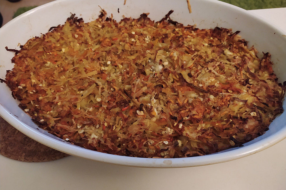 Kürbis-Kartoffel-Gratin