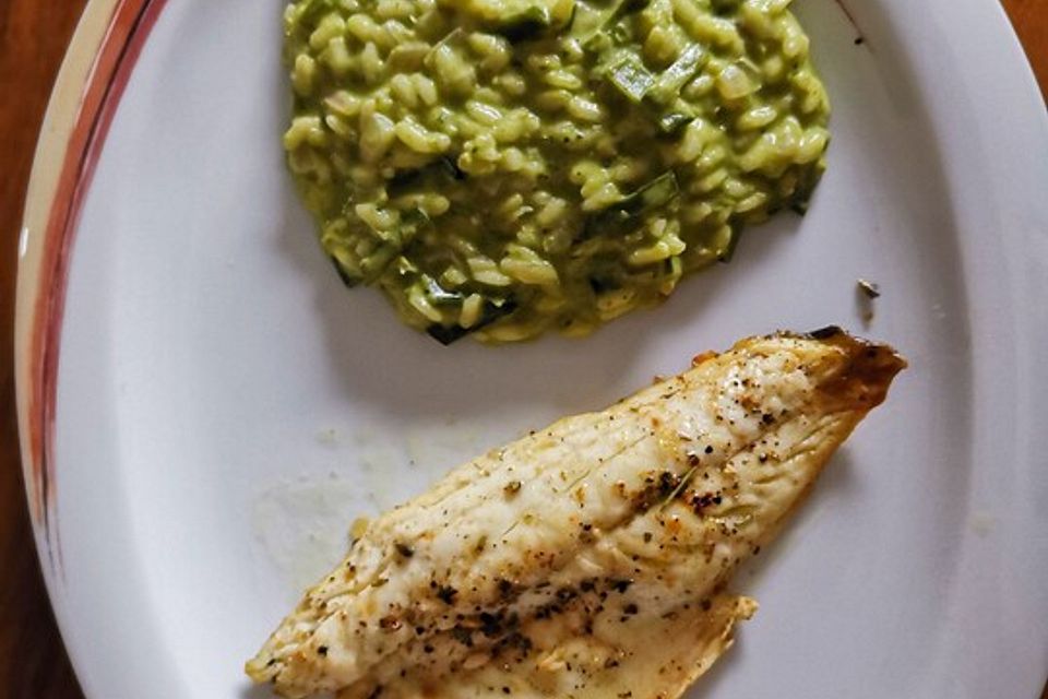 Grünes Risotto