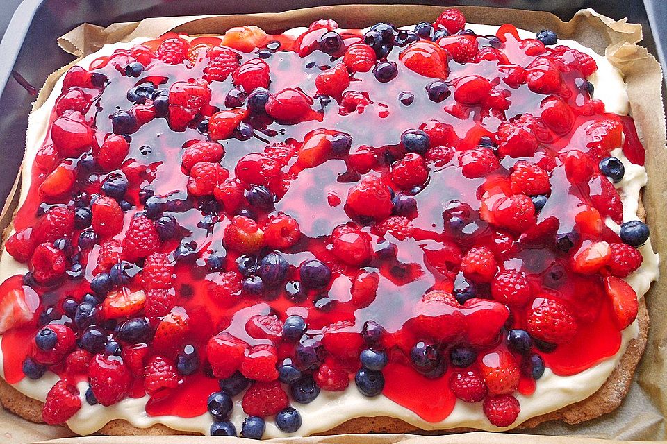 Schneller Sommerkuchen bzw. Beerenkuchen