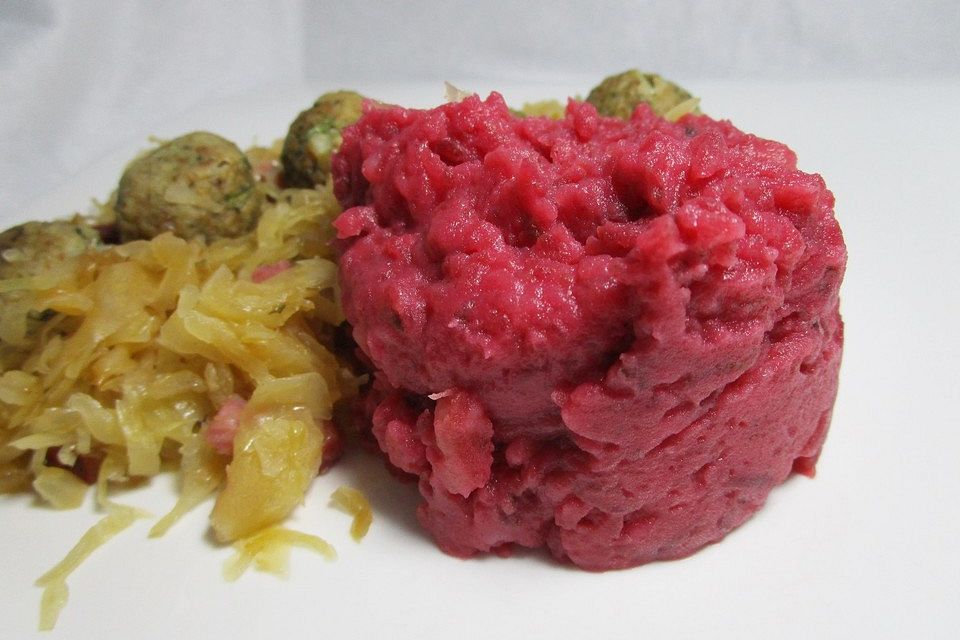 Rote Bete-Kartoffelpüree
