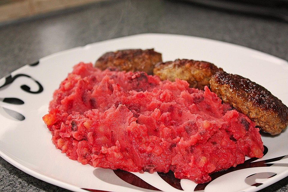 Rote Bete-Kartoffelpüree