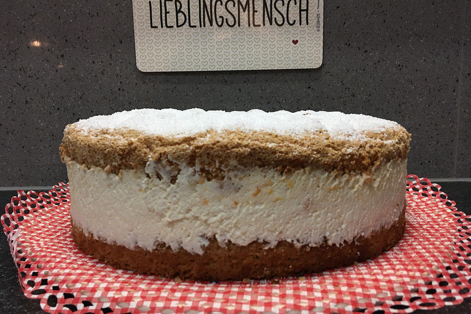 Käsesahnetorte mit Mandarinen