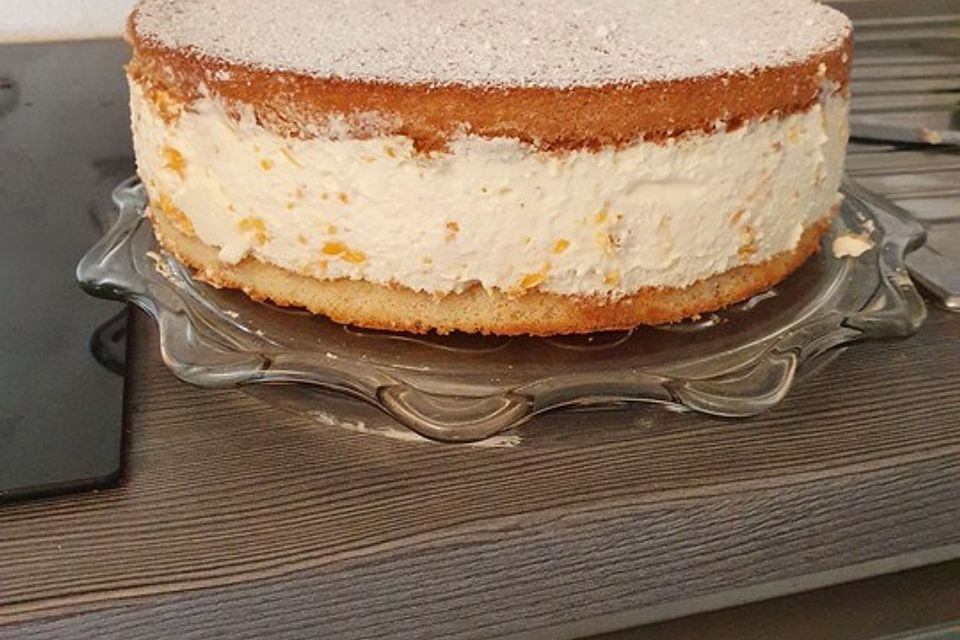 Käsesahnetorte mit Mandarinen